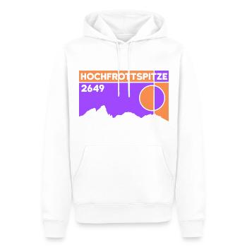 Hochfrottspitze Mädelegabel Überquerung Wandern - Männer Premium Bio Hoodie - Weiß - Vorne - Nico (187cm)