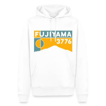Mount Fuji Wanderung Besteigen Höhe Fujiyama Tour - Männer Premium Bio Hoodie - Weiß - Vorne - Nico (187cm)