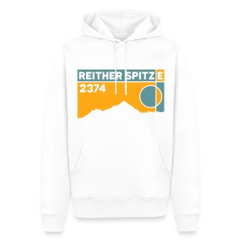 Reither Spitze Mountain Tour Hiking Souvenir Seefeld - Men’s Premium Organic Hoodie - white - Front - Nico (187cm)
