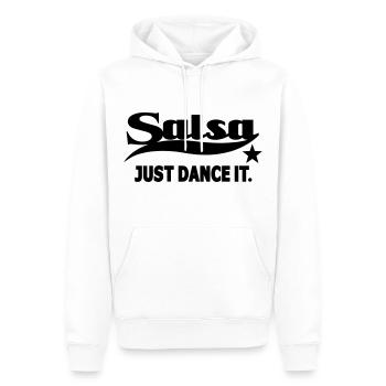Salsa Just Dance It - Salsa Dance Shirt - Männer Premium Bio Hoodie - Weiß - Vorne - Nico (187cm)