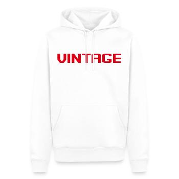 SUPER COPINE COEUR - Sweat à capuche Premium bio Homme - blanc - Devant - Nico (187cm)