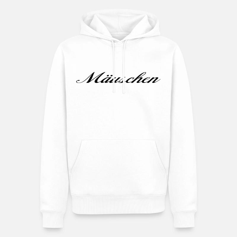 Mäuschen - Sweat à capuche Premium bio Homme - blanc