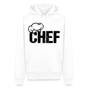 Chapeau de chef CHEF - Sweat à capuche Premium bio Homme - blanc - Devant - Nico (187cm)