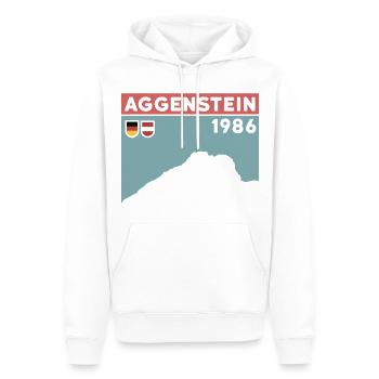 Aggenstein Gipfel Tour Grän Wandern mit Kindern - Männer Premium Bio Hoodie - Weiß - Vorne - Nico (187cm)