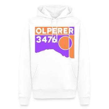 Olperer Hochtour Überschreitung Zillertal Souvenir - Männer Premium Bio Hoodie - Weiß - Vorne - Nico (187cm)