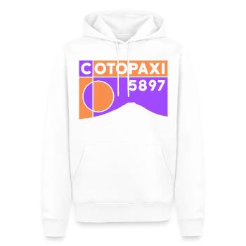 Cotopaxi High Altitude Climb Volcano Ecuador - Men’s Premium Organic Hoodie - white - Front - Nico (187cm)