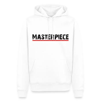 Masterpiece - Männer Premium Bio Hoodie - Weiß - Vorne - Nico (187cm)
