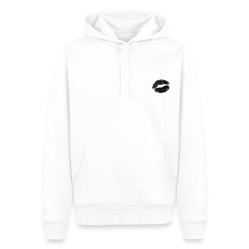 The Kiss - Men’s Premium Organic Hoodie - white - Front - Nico (187cm)