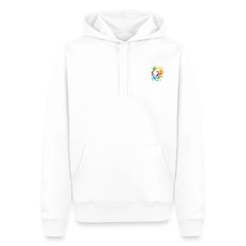 Elias Roller - Männer Premium Bio Hoodie - Weiß - Vorne - Nico (187cm)
