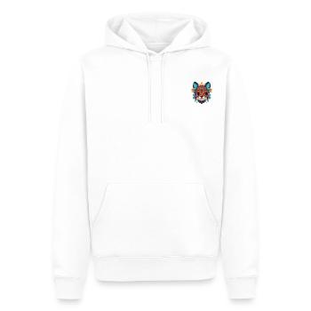 Colorful Furry French Bulldog - Sweat à capuche Premium bio Homme - blanc - Devant - Nico (187cm)