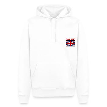 angleterre - Sweat à capuche Premium bio Homme - blanc - Devant - Nico (187cm)
