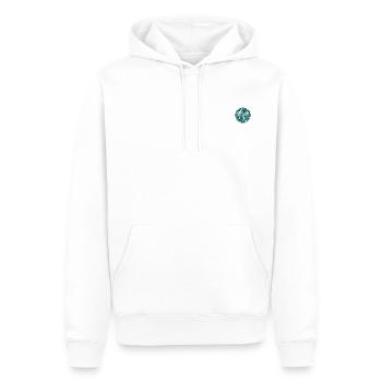 STELATCLOTHING - Männer Premium Bio Hoodie - Weiß - Vorne - Nico (187cm)