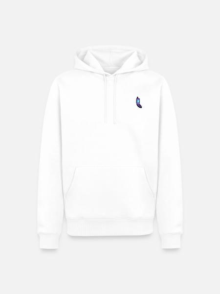 Flip phone - Men’s Premium Organic Hoodie - white