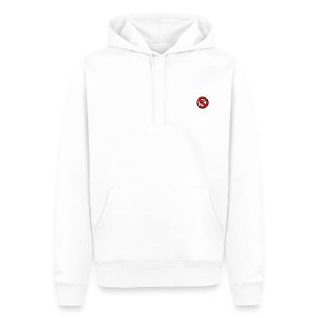 Pixel cigarette « ne pas fumer » signe - Sweat à capuche Premium bio Homme - blanc - Devant - Nico (187cm)