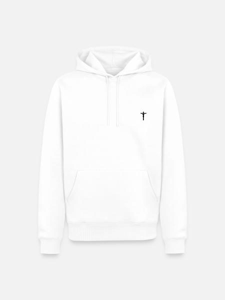 Ich bin Christ - Männer Premium Bio Hoodie - Weiß