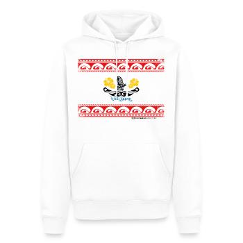Va'a Lagoon - Sweat à capuche Premium bio Homme - blanc - Devant - Nico (187cm)