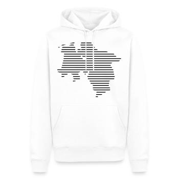 Basse-shirt / / Niedersachsen shirt / / Pays - Sweat à capuche Premium bio Homme - blanc - Devant - Nico (187cm)
