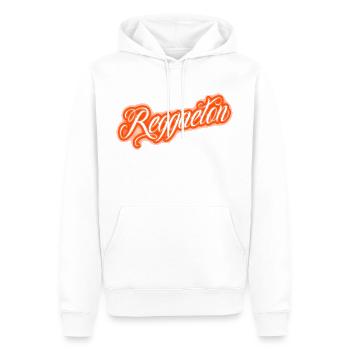 Neon Reggaeton - Sweat à capuche Premium bio Homme - blanc - Devant - Nico (187cm)