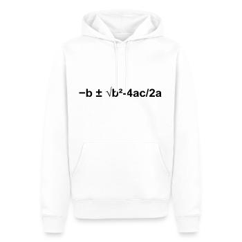 Quadratic Formula Math Mathematical Physics - Men’s Premium Organic Hoodie - white - Front - Nico (187cm)