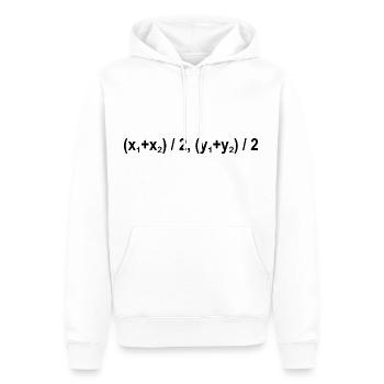 Midpoint Formula Math Mathematical Physics - Men’s Premium Organic Hoodie - white - Front - Nico (187cm)
