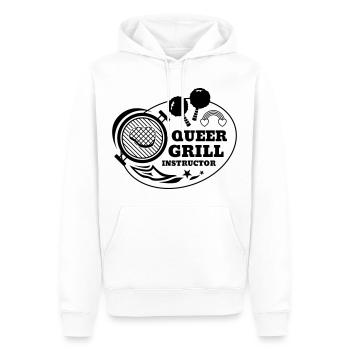 Queer Grill Instructor BBQ Geschenkidee - Männer Premium Bio Hoodie - Weiß - Vorne - Nico (187cm)