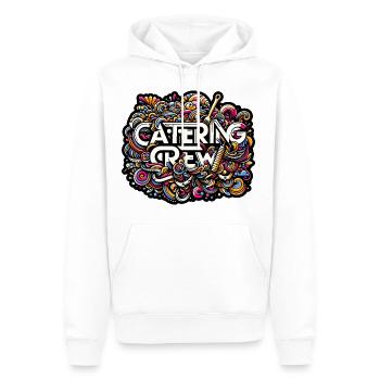 Catering Crew 7 - Männer Premium Bio Hoodie - Weiß - Vorne - Nico (187cm)