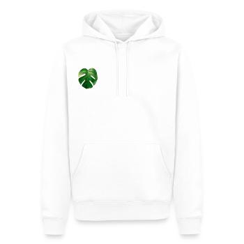 Blatt - Männer Premium Bio Hoodie - Weiß - Vorne - Nico (187cm)