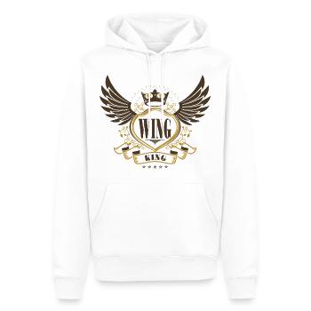 Moto Goldwing Gold Wing King - Sweat à capuche Premium bio Homme - blanc - Devant - Nico (187cm)