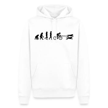 Bikejoring DogScooting Dog Sport Bike Evolution - Sweat à capuche Premium bio Homme - blanc - Devant - Nico (187cm)