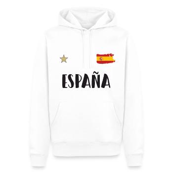 Spanien Fußball Trikot Spanische Flagge - Männer Premium Bio Hoodie - Weiß - Vorne - Nico (187cm)