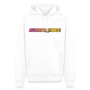 SUMMER VIBES - Sweat à capuche Premium bio Homme - blanc - Devant - Nico (187cm)