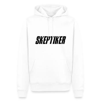 Déclaration sceptique Idée cadeau de conception - Sweat à capuche Premium bio Homme - blanc - Devant - Nico (187cm)