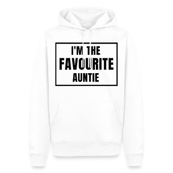 TANTCHEN - Männer Premium Bio Hoodie - Weiß - Vorne - Nico (187cm)