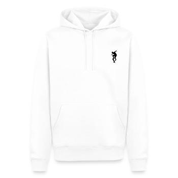 patineur - Sweat à capuche Premium bio Homme - blanc - Devant - Nico (187cm)