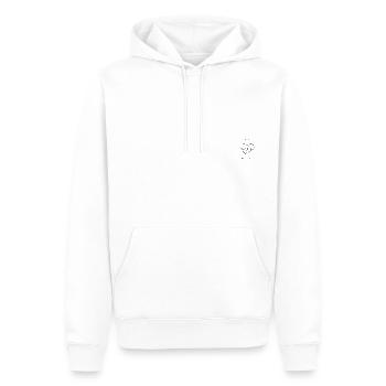 Welt Herz Liebe Zitat - Männer Premium Bio Hoodie - Weiß - Vorne - Nico (187cm)