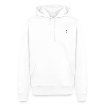 Candy Cane - T-Shirt cadeau de Noël - Sweat à capuche Premium bio Homme - blanc - Devant - Nico (187cm)