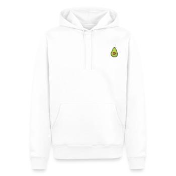 avocat - Sweat à capuche Premium bio Homme - blanc - Devant - Nico (187cm)