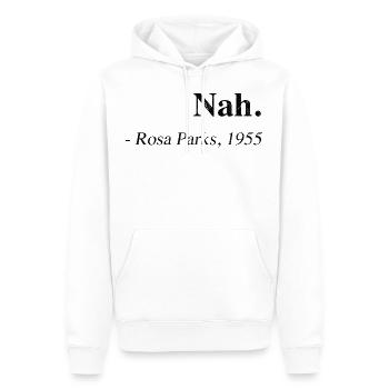 PINK PARKS FERMER VINTAGE - Sweat à capuche Premium bio Homme - blanc - Devant - Nico (187cm)