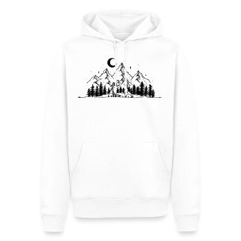 Fox lapin bonne nuit cadeau photo enfants - Sweat à capuche Premium bio Homme - blanc - Devant - Nico (187cm)