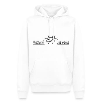 Radlos praktisch nie Radler Radfahrer Kurier - Männer Premium Bio Hoodie - Weiß - Vorne - Nico (187cm)