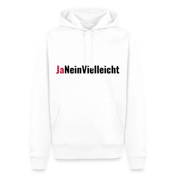 Ja Nein Vielleicht Heiratsantrag Geschenk - Männer Premium Bio Hoodie - Weiß - Vorne - Nico (187cm)