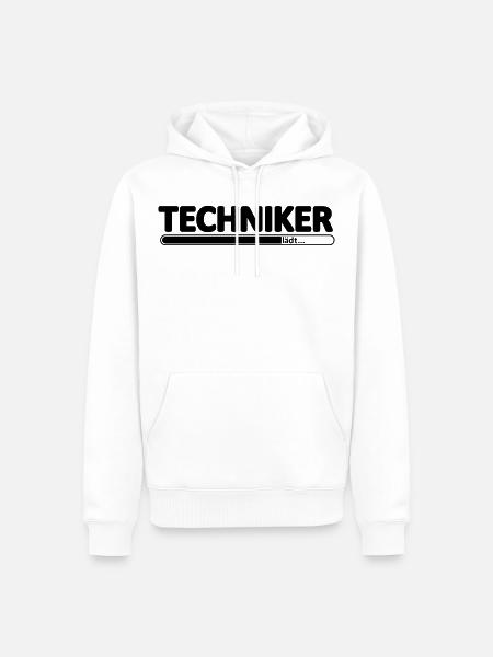 Techniker // Technikerin // Wird Techniker // lädt - Männer Premium Bio Hoodie - Weiß