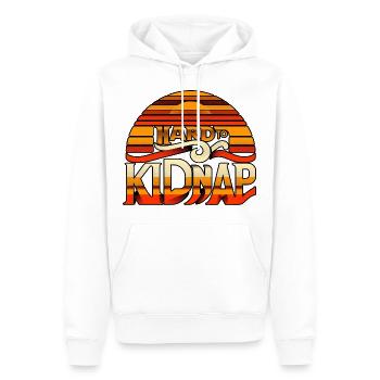 Hard to Kidnap 3 - Men’s Premium Organic Hoodie - white - Front - Nico (187cm)