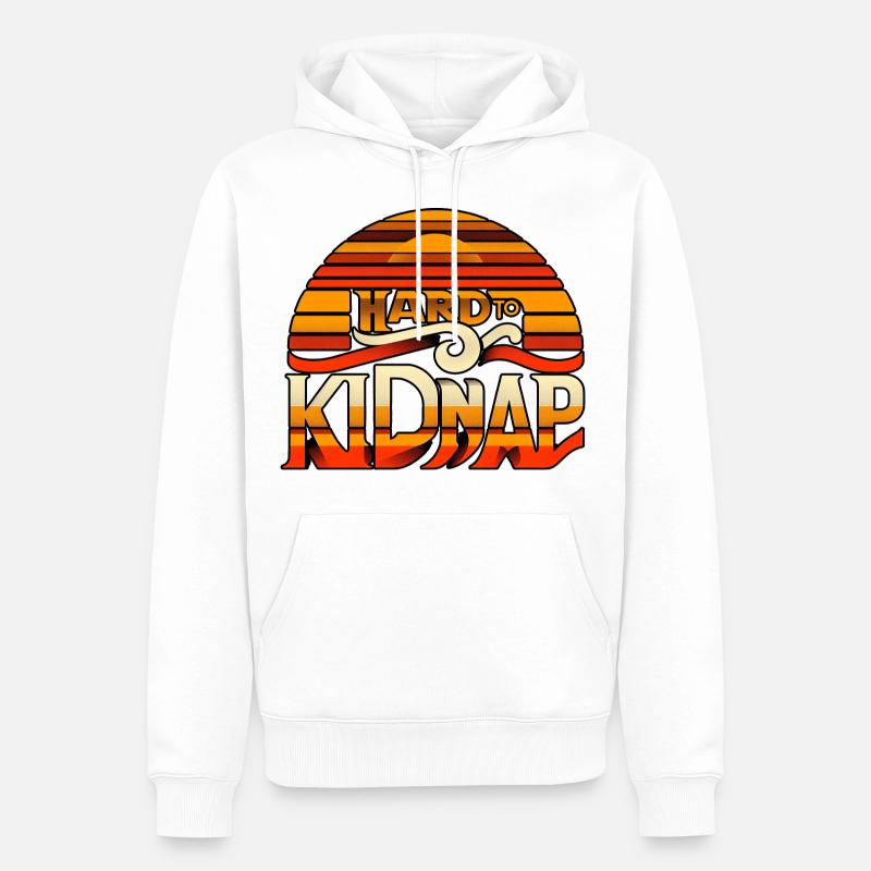 Difficile à kidnapper 3 - Sweat à capuche Premium bio Homme - blanc