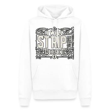 I Will Strip For Money 8 - Männer Premium Bio Hoodie - Weiß - Vorne - Nico (187cm)
