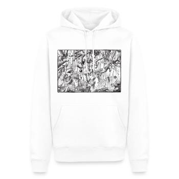 Pipe is Life - Men’s Premium Organic Hoodie - white - Front - Nico (187cm)