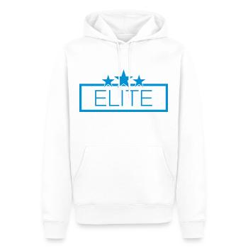 Elite - Männer Premium Bio Hoodie - Weiß - Vorne - Nico (187cm)