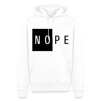 NOPE Cadeau Noir - Sweat à capuche Premium bio Homme - blanc - Devant - Nico (187cm)