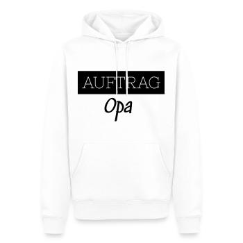 Order Grandpa Family Funny Gift - Men’s Premium Organic Hoodie - white - Front - Nico (187cm)
