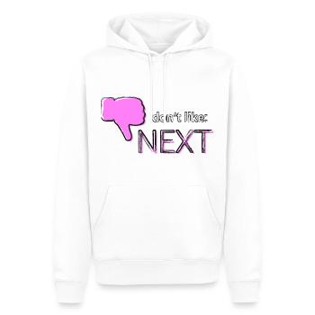 Je n’aime pas : Suivant - Sweat à capuche Premium bio Homme - blanc - Devant - Nico (187cm)